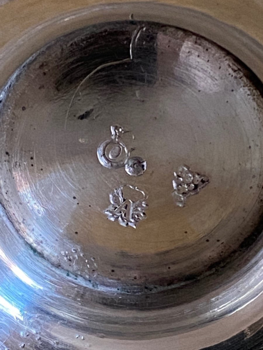 Engraved Tulip-shaped Cup, Silver, Paris, 1754-photo-4