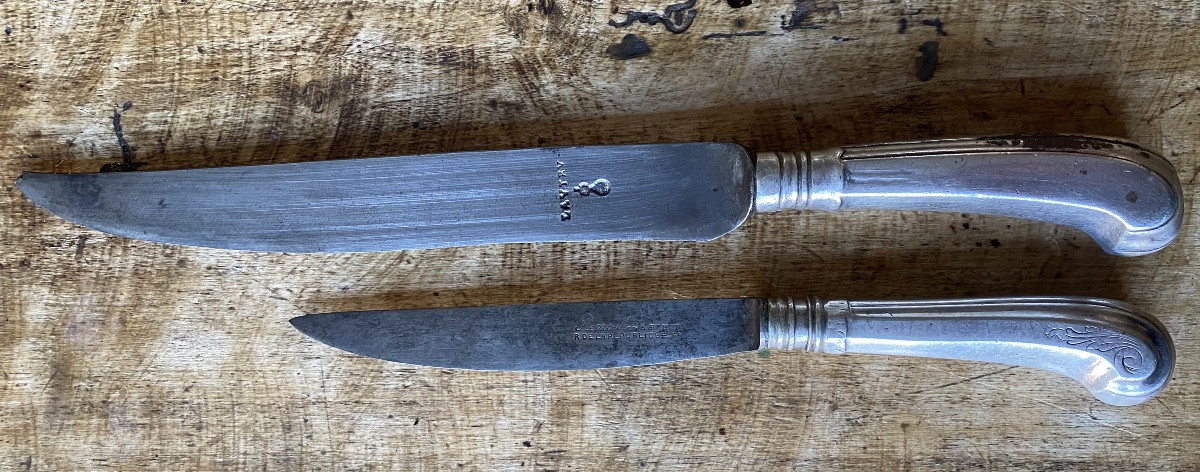 Knives, Silver, 18th Century-photo-3