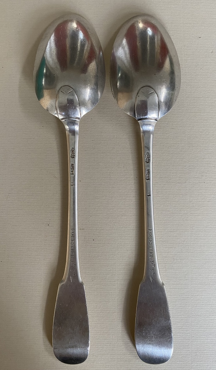 Poitiers, Paire de cuillères à ragoût, argent, 1753-photo-3