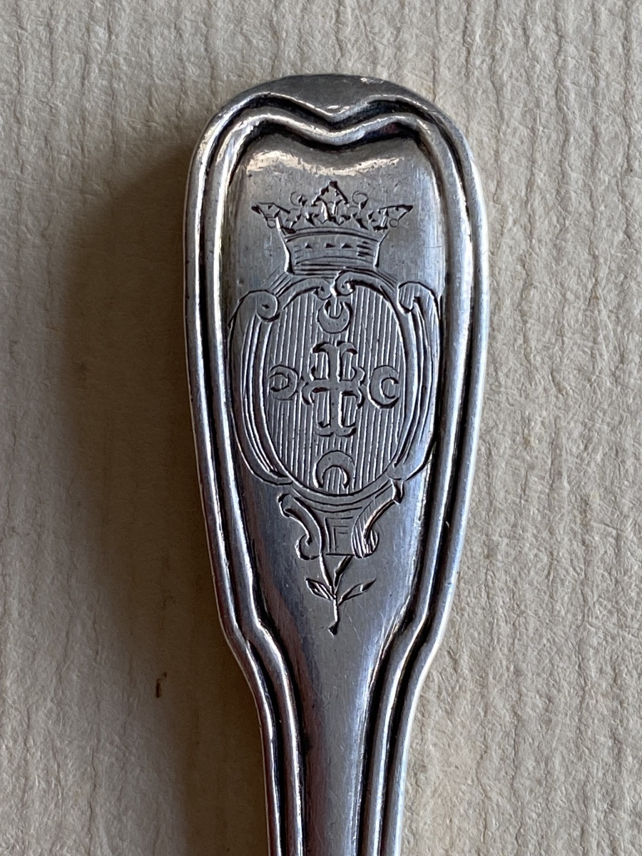 Pelle à Sel, Argent, Armoiries, Paris 1768-photo-3