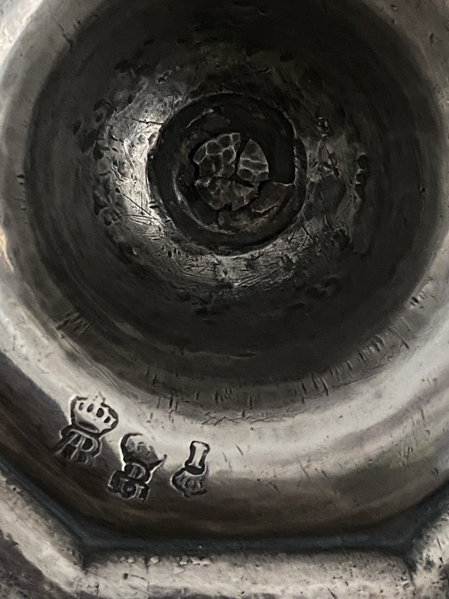 Bayonne, paire de Flambeaux, bougeoirs, argent, 1738-photo-1