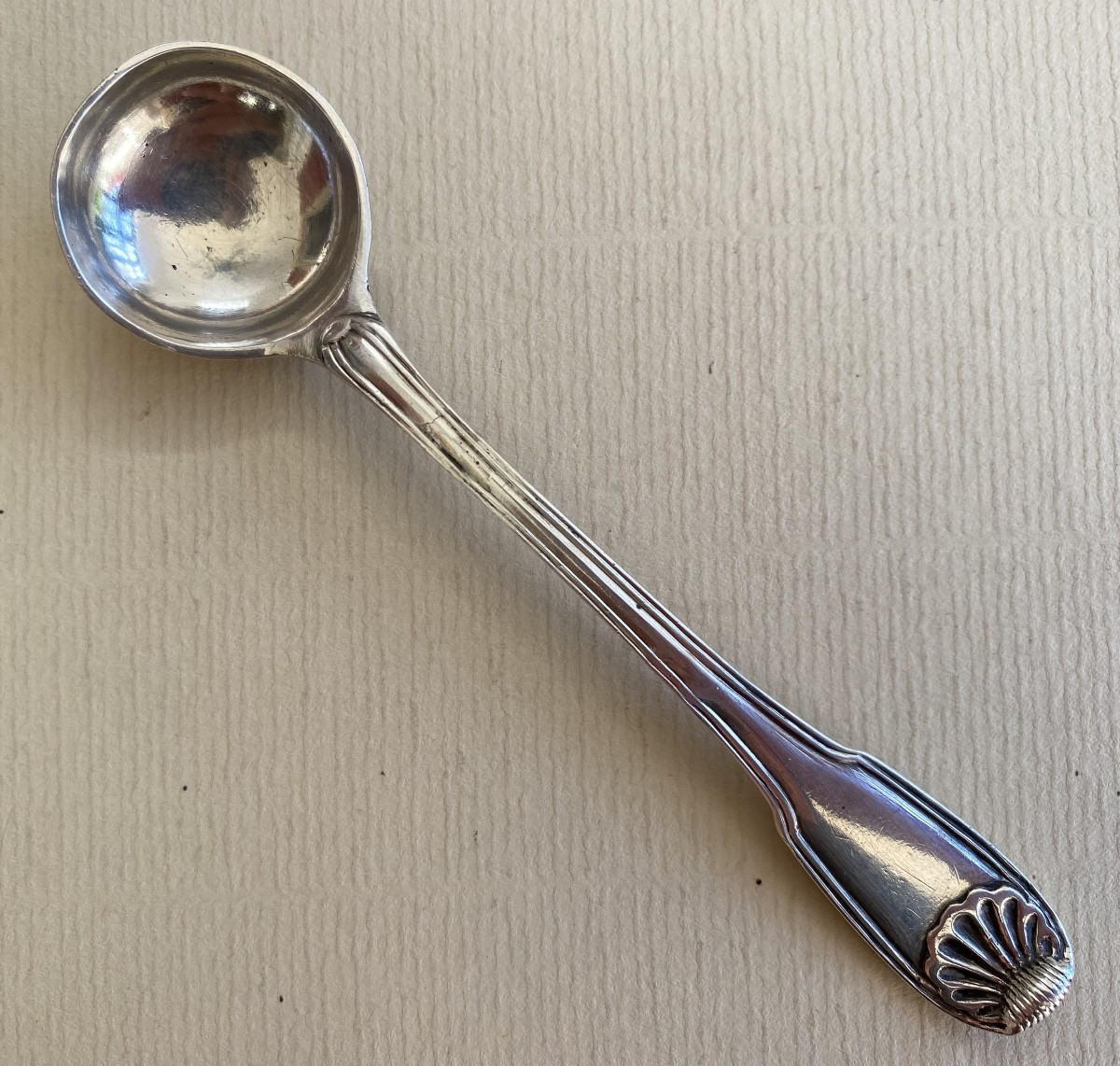 Cuillère, Louche à moutarde, argent, Paris 1754-photo-2