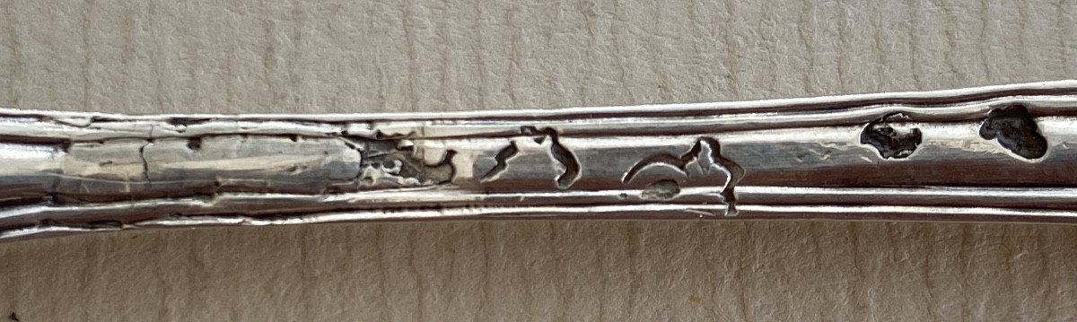 Cuillère, Louche à moutarde, argent, Paris 1754-photo-3