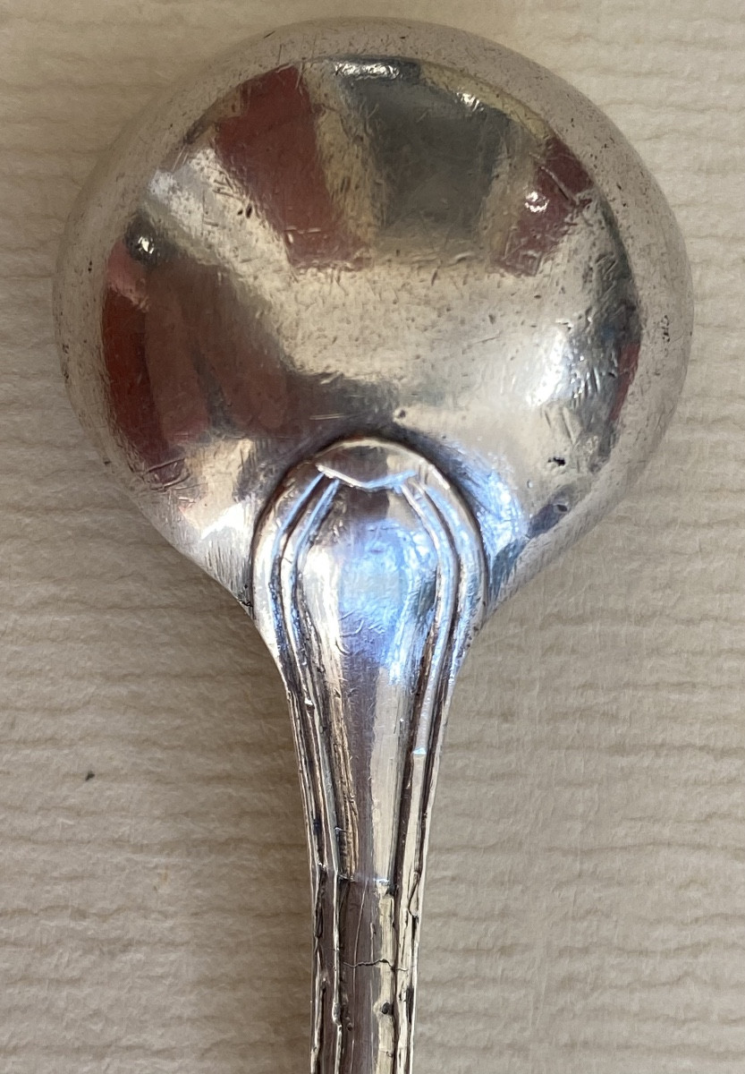 Cuillère, Louche à moutarde, argent, Paris 1754-photo-1
