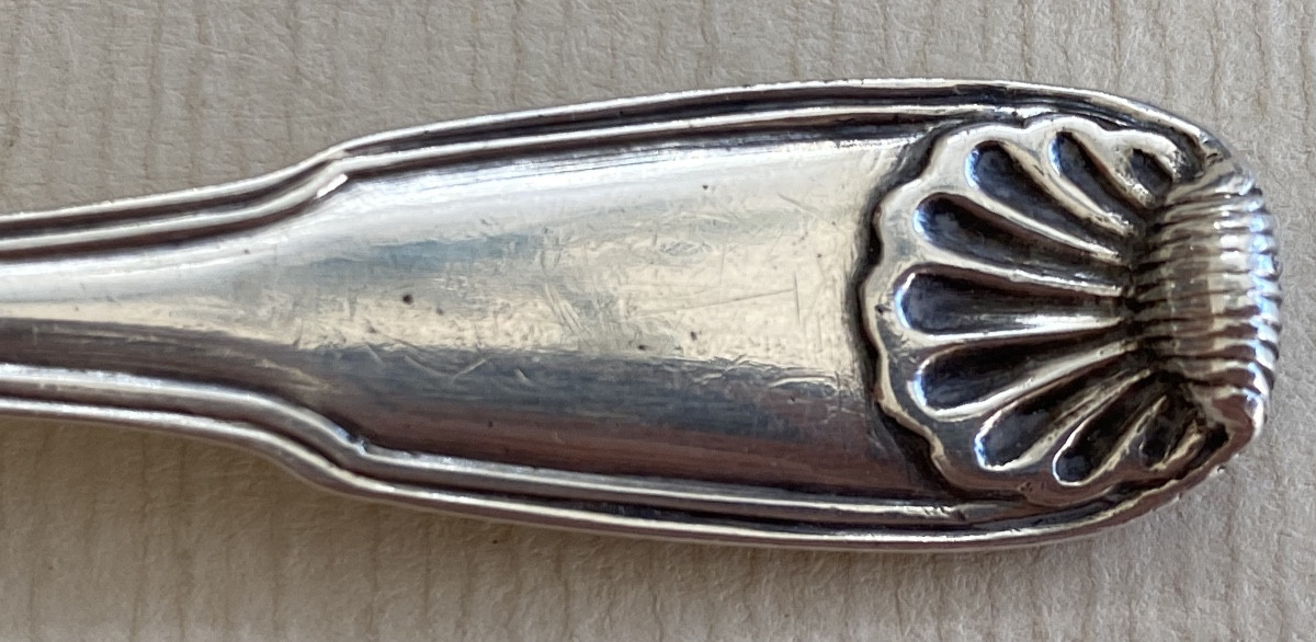 Cuillère, Louche à moutarde, argent, Paris 1754-photo-2