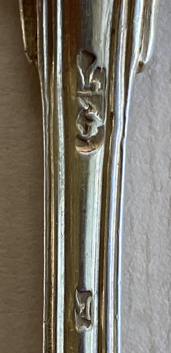 Strasbourg, Teaspoons, Small Spoons, Gilt Silver, Vermeil-photo-4