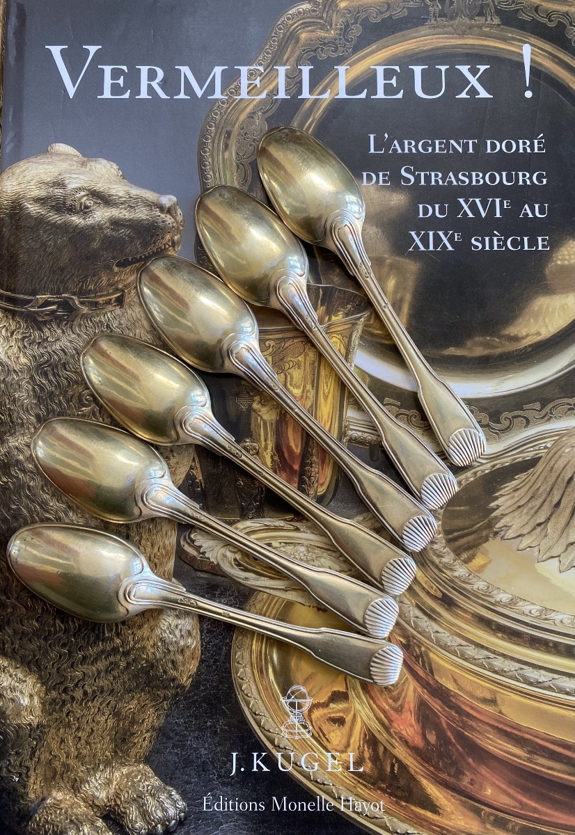Strasbourg, Teaspoons, Small Spoons, Gilt Silver, Vermeil-photo-4
