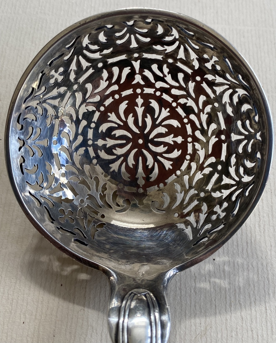 Sugar Spoon, Saupoudreuse, Silver, Filets Coquilles, Paris 1764-photo-1