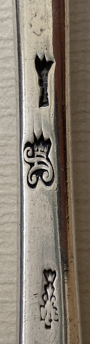 Spoon à Ragoût, De Service, Silver, Uniplat, Paris, 1731-photo-4