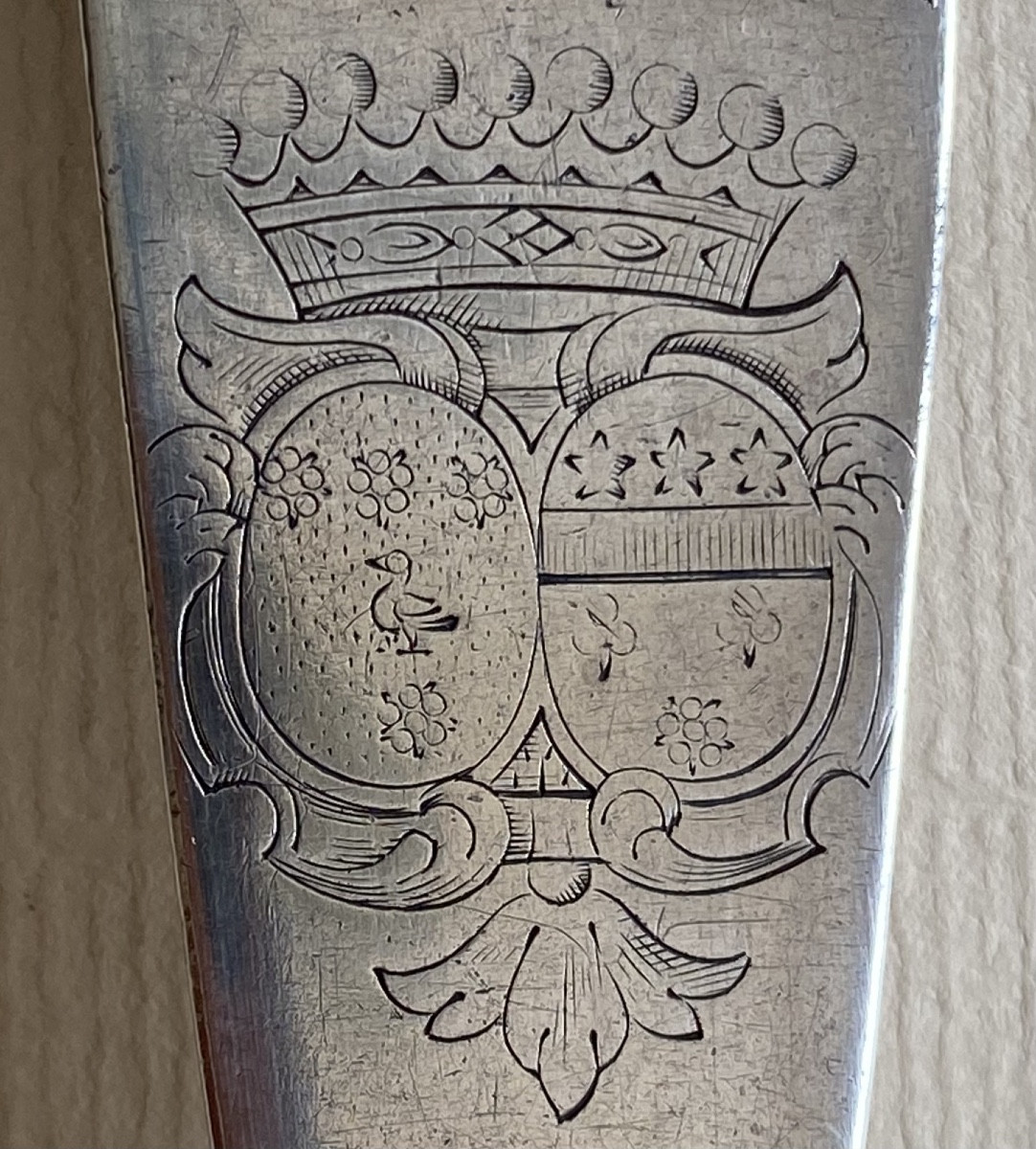 Spoon à Ragoût, De Service, Silver, Uniplat, Paris, 1731