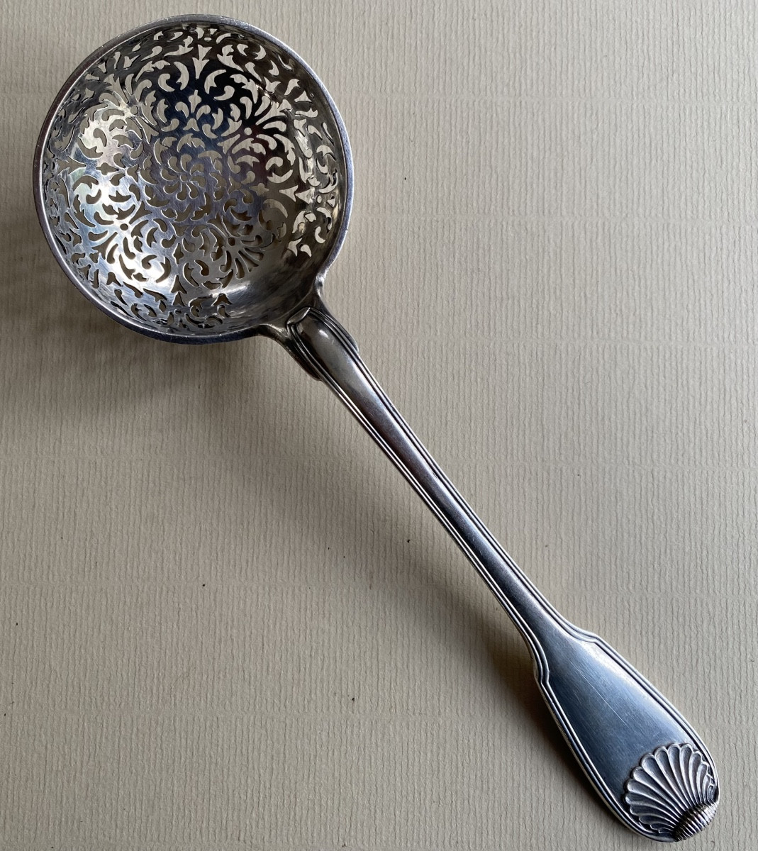 Sommé, Sprinkler, Sugar Spoon, Silver, Paris, 1773-photo-2