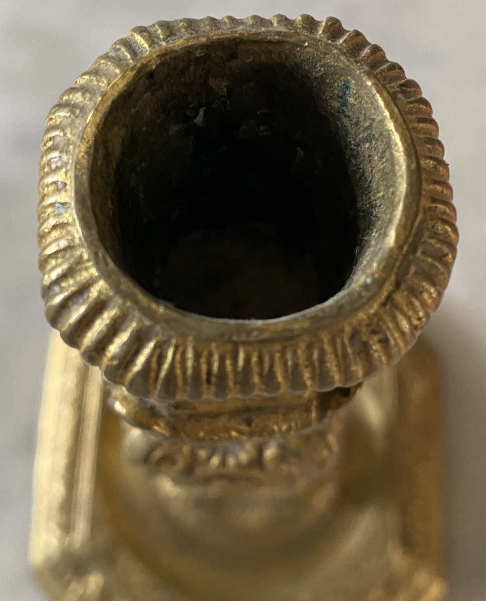 Torch, Candlestick, Gilt Bronze, Louis XIV-photo-7
