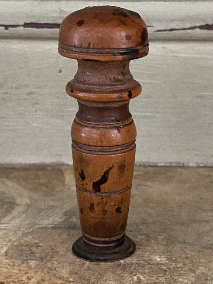 Royal Seal, Turned Boxwood, Coat Of Arms, Coat Of Arms Of France-photo-2
