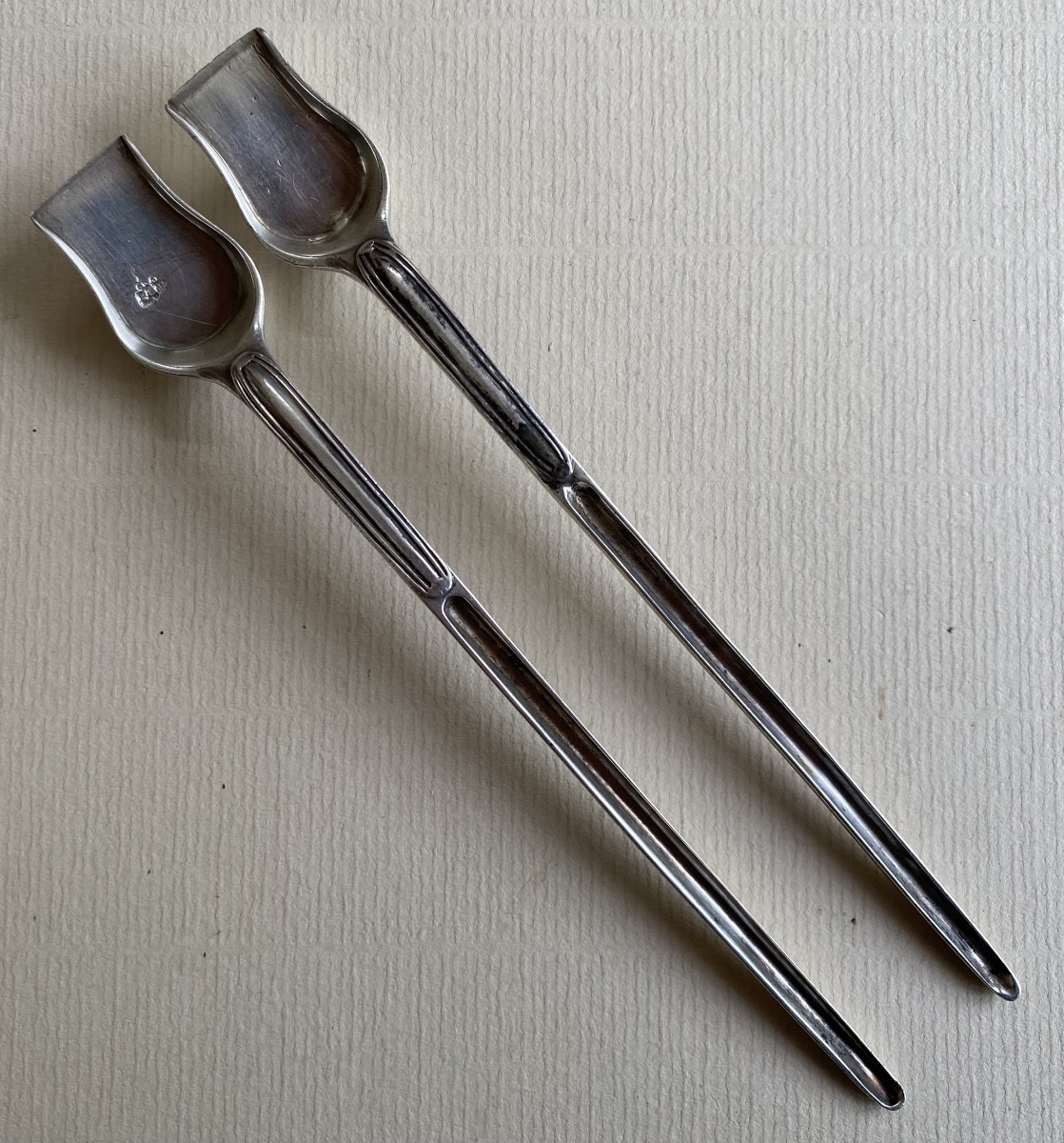 Moelle Spoons, Moelle Tires, Salt Scoops, Silver, Paris 1752-photo-2