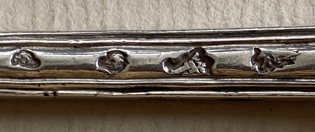 Moelle Spoons, Moelle Tires, Salt Scoops, Silver, Paris 1752-photo-1