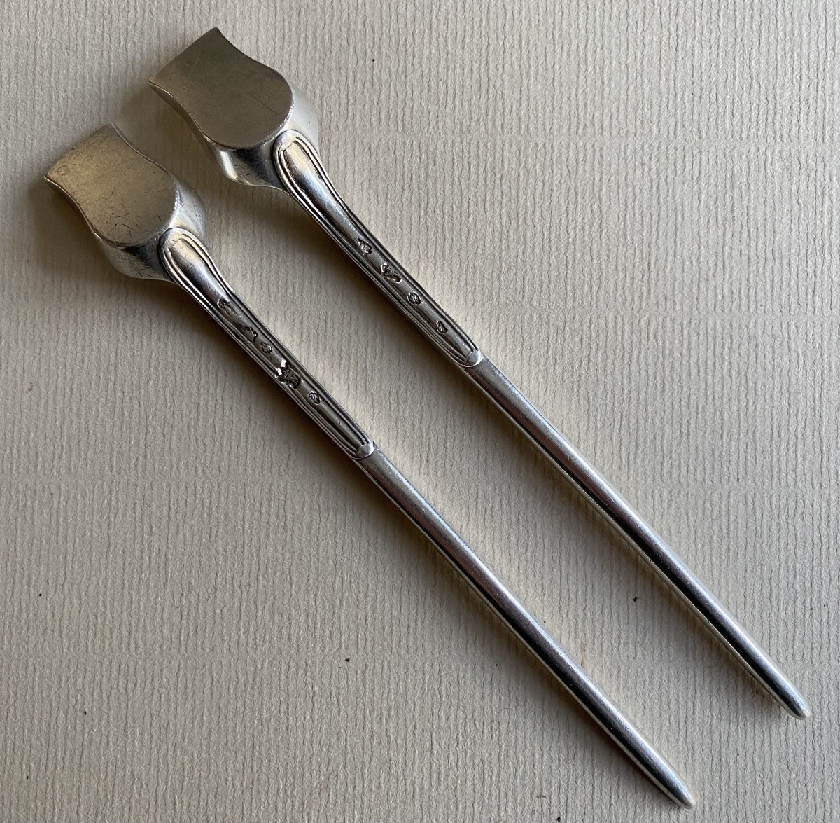Moelle Spoons, Moelle Tires, Salt Scoops, Silver, Paris 1752-photo-6