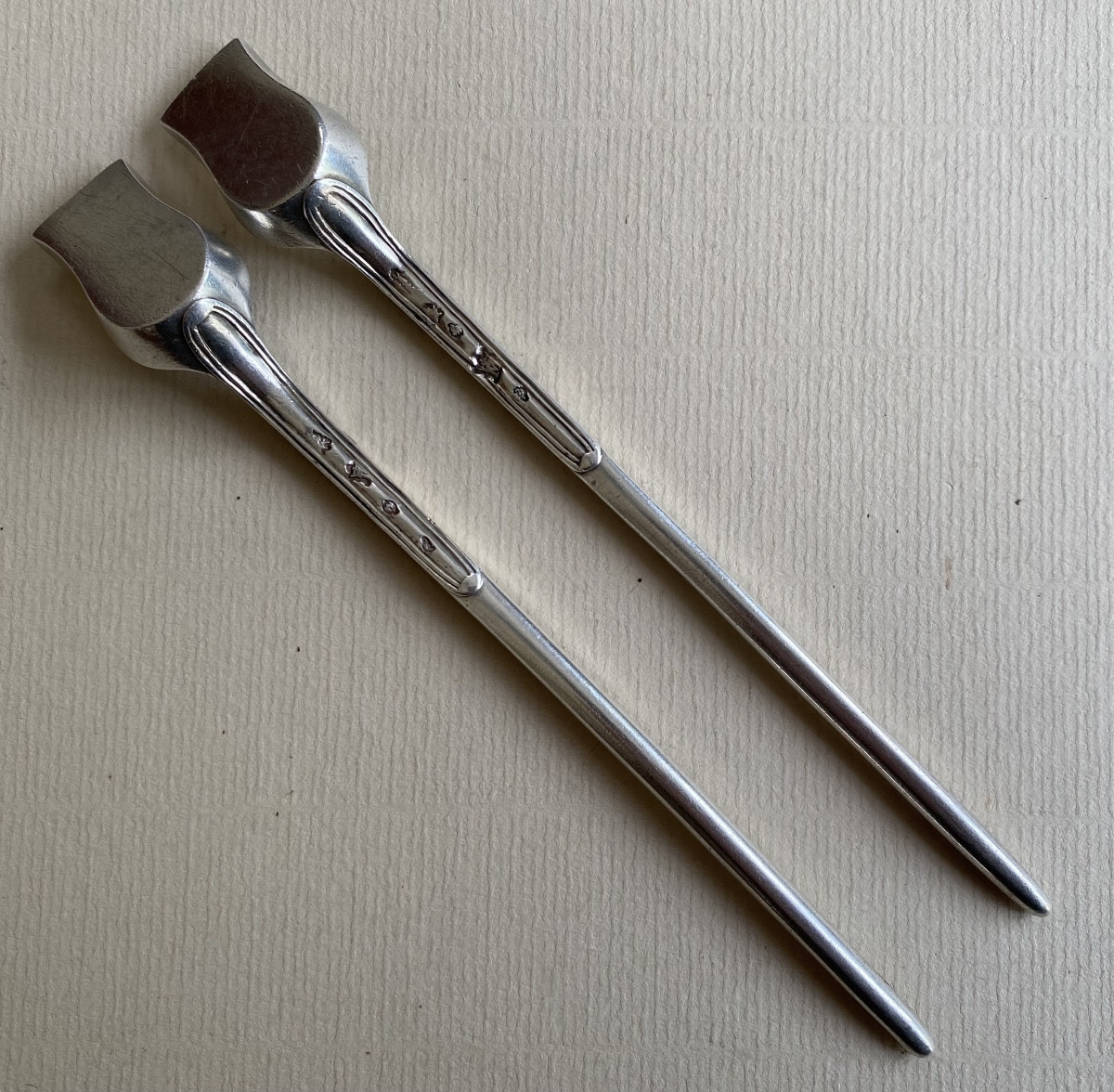 Moelle Spoons, Moelle Tires, Salt Scoops, Silver, Paris 1752