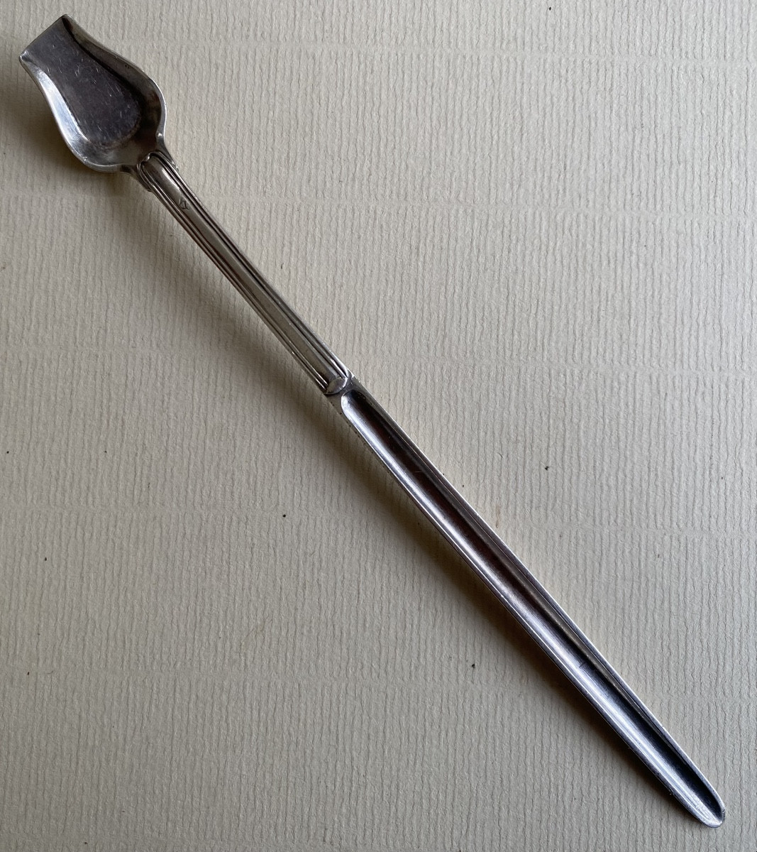 Spoon à Moelle, Tire Moelle, Pelle à Sel, Silver, Paris 1789-photo-2