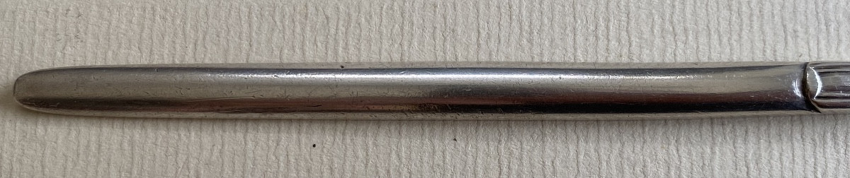 Spoon à Moelle, Tire Moelle, Pelle à Sel, Silver, Paris 1789-photo-1