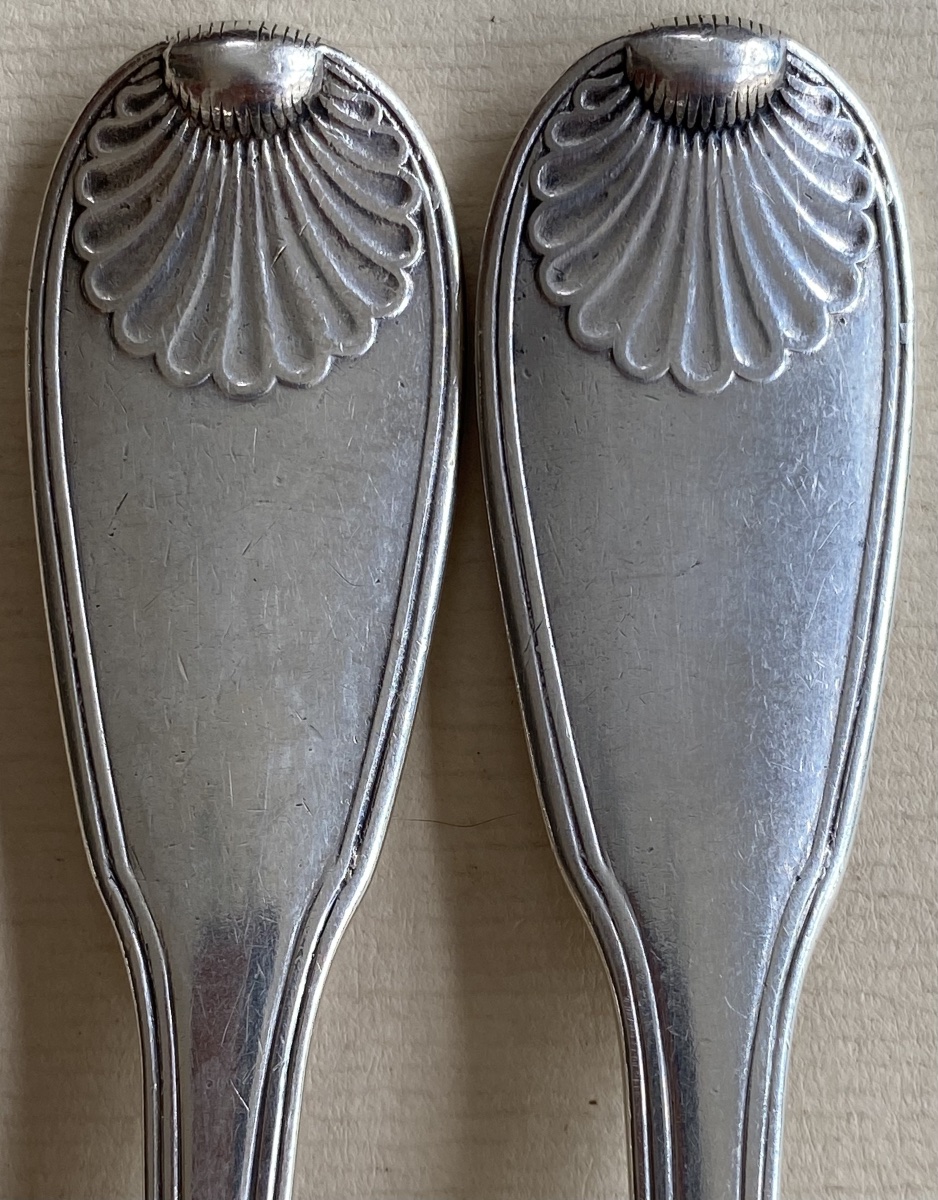 Bordeaux, Flatware, Silver, Filets Shells, Coat Of Arms, 1778-photo-3