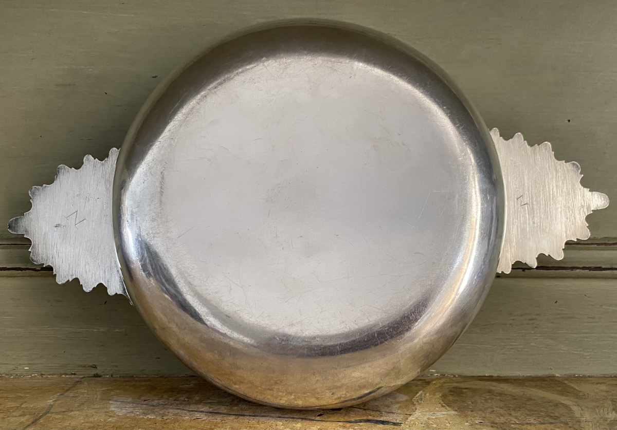 Bowl With Radiating Handles, Silver, Coat Of Arms, Paris 1740-photo-2