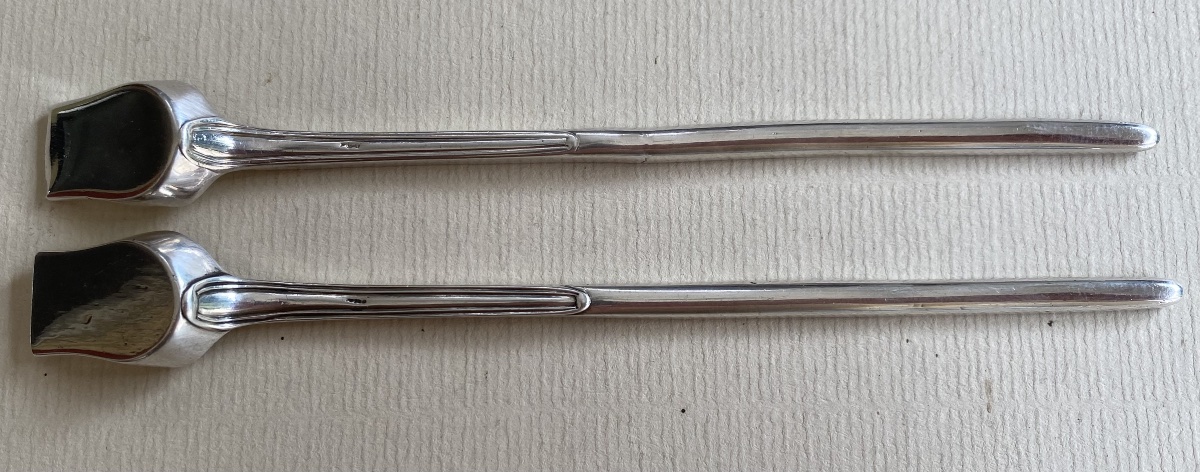 Bone Marrow Spoons, Bone Marrow Scoops, Salt Scoops, Silver-photo-4