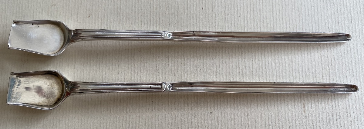 Bone Marrow Spoons, Bone Marrow Scoops, Salt Scoops, Silver-photo-1