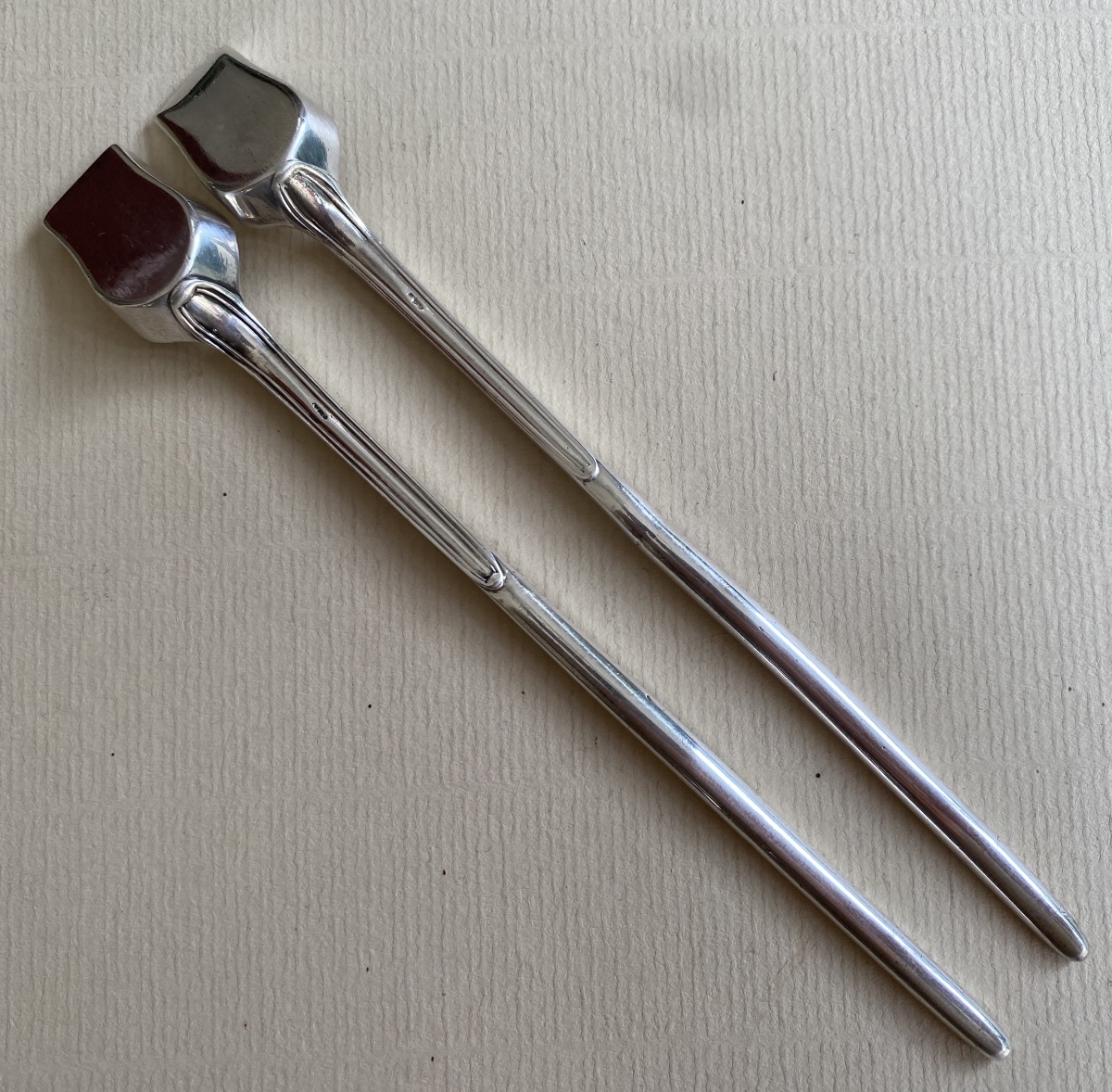 Bone Marrow Spoons, Bone Marrow Scoops, Salt Scoops, Silver