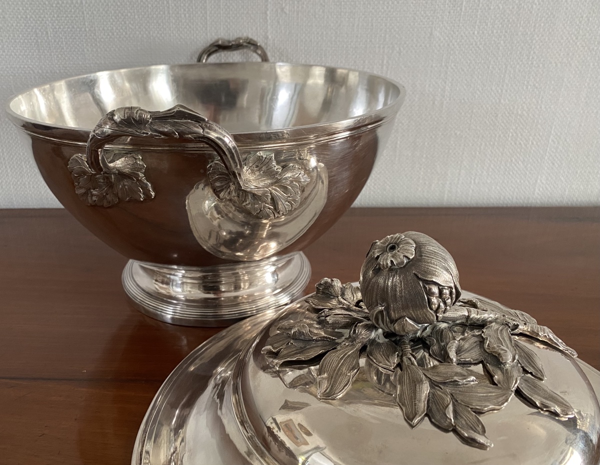 Pot à oille, soupière, argent, Paris 1787-photo-2