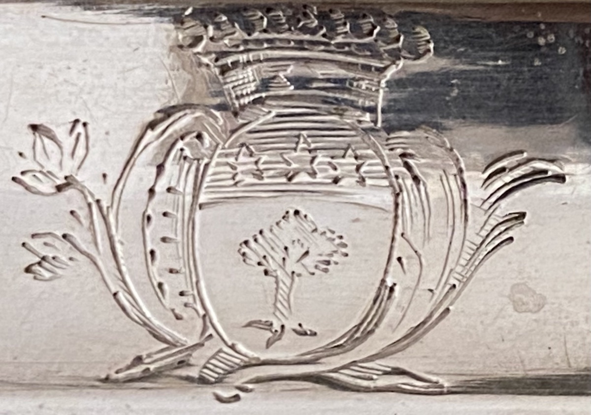 Salt Shakers, Silver, Coats Of Arms-photo-4
