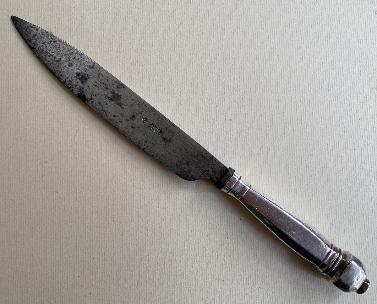 Grand couteau en argent, Paris, 1717-1722