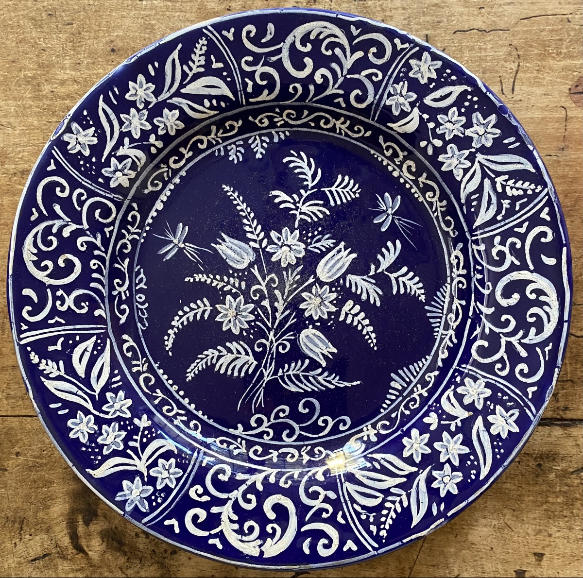 Nevers, Plate, Persian Blue, 17th Century-photo-2