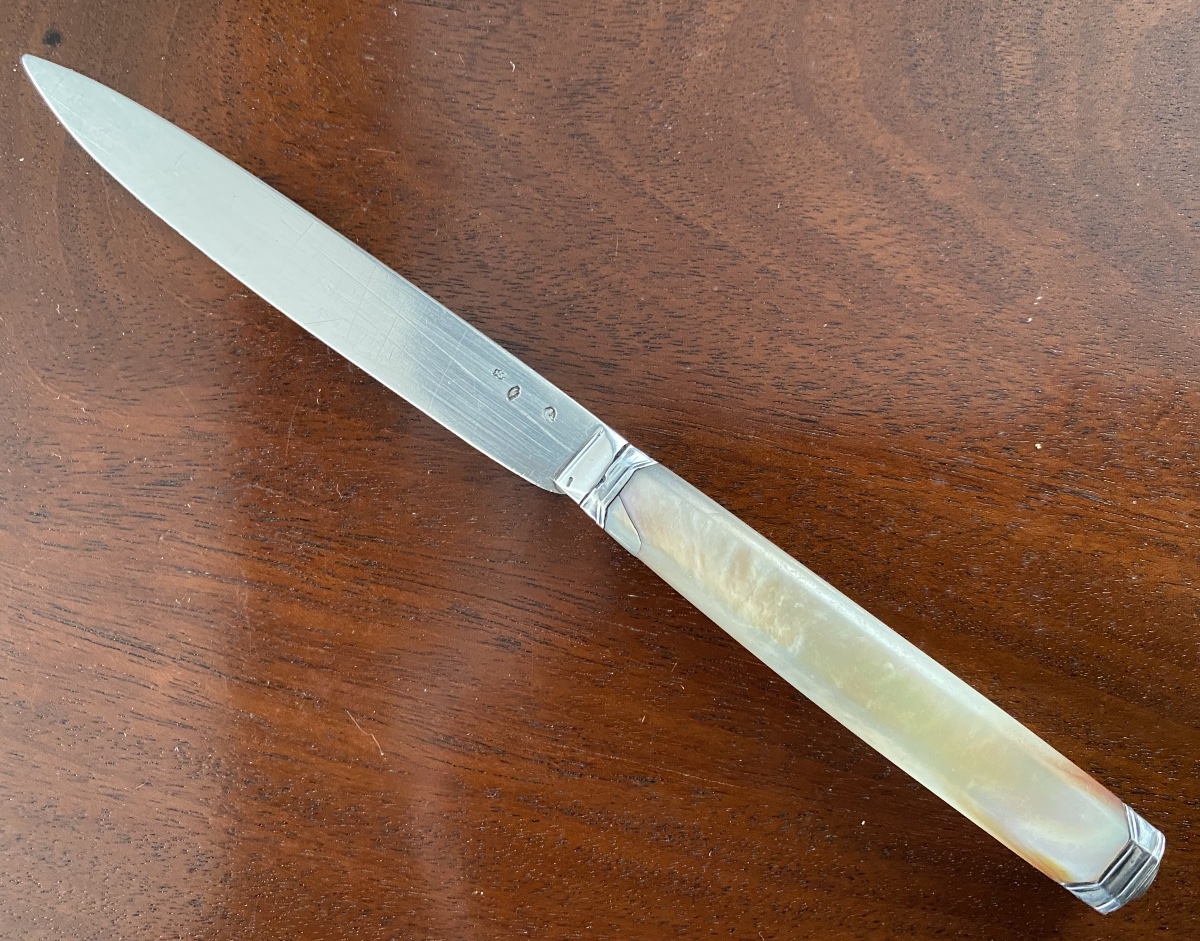 Fruit Knife, Blade, Silver, Mother-of-pearl, Paris 1750