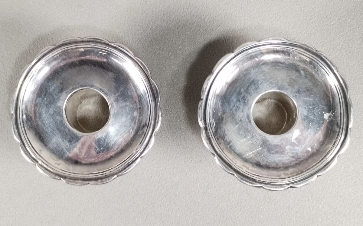 Douai, Pair Of Candlesticks, Silver, 1754-photo-2