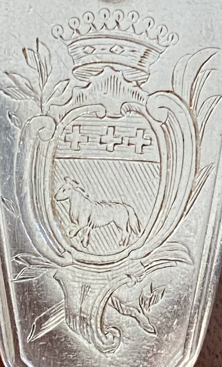 Cutlery, Scallop Shells, Silver, Coat Of Arms, Paris 1768–74-photo-2