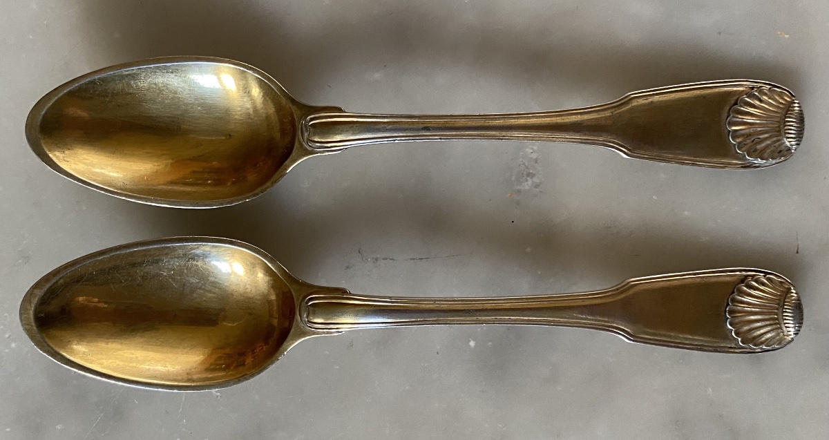 Strasbourg, Imlin, Teaspoons, Gold-plated Silver, Vermeil-photo-3