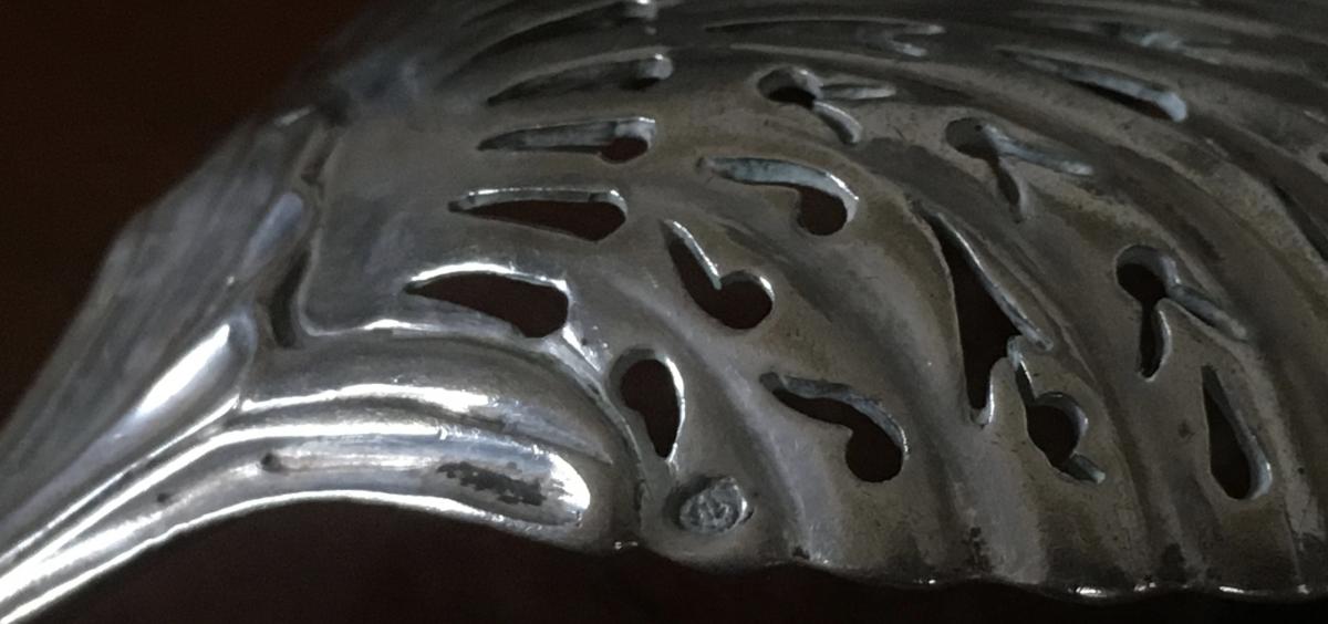 Saupoudreuse, Cuillère à Sucre, Argent, Paris, XVIIIè-photo-1