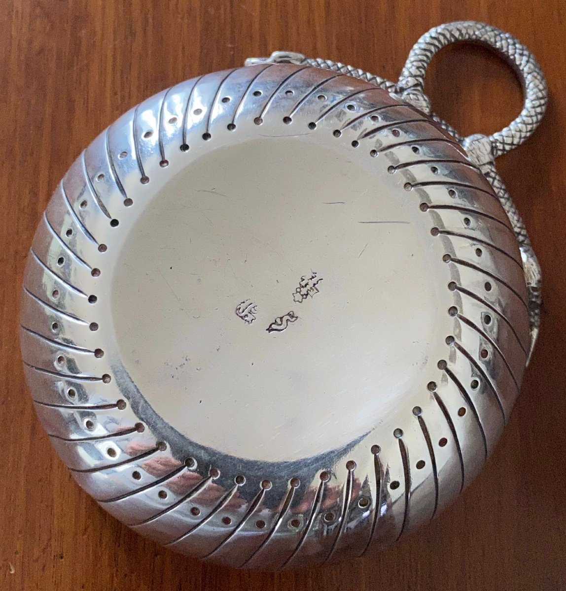 Tastevin, Wine Cup, Silver, Melun, 18th-photo-3