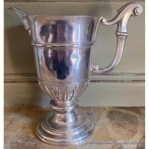 Musée, Aiguière Casque, Métal Plaqué, Argent, Armoiries, Louis XIV