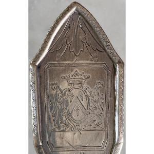 Hand Candlestick, Silver, Coat Of Arms, Empire