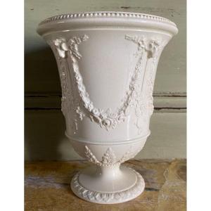 Medicis Vase, Fine Earthenware, White, Wedgwood, 18th Century