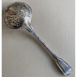 Cuillère à Sucre, Saupoudreuse, Argent, filets, Paris 1761