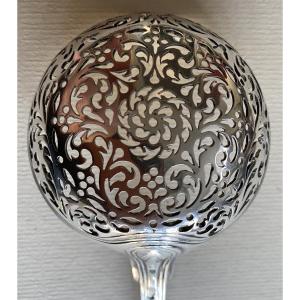Cuillère à Sucre, Saupoudreuse, Argent, filets, Paris 1761
