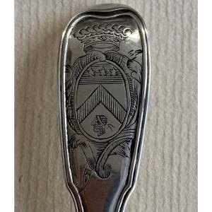 Arles, Small Spoon, Silver, Coat Of Arms, 1761