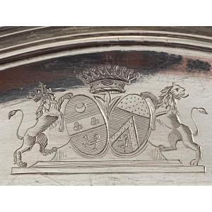 Aix-en-Provence, Plat de service, argent, armoiries, 1774