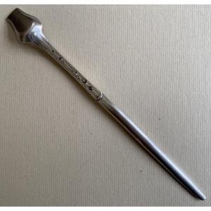 Spoon à Moelle, Tire Moelle, Pelle à Sel, Silver, Paris 1789