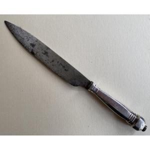 Grand couteau en argent, Paris, 1717-1722