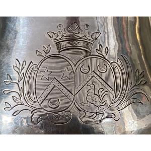 Normandie, Caen, Valognes, Crémier, pot à lait, argent, armoiries