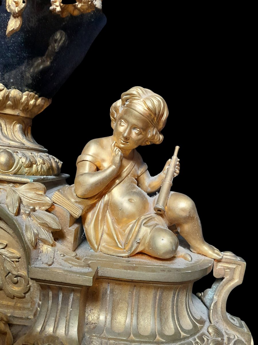 Importante Garniture de Cheminée Napoléon III-photo-4