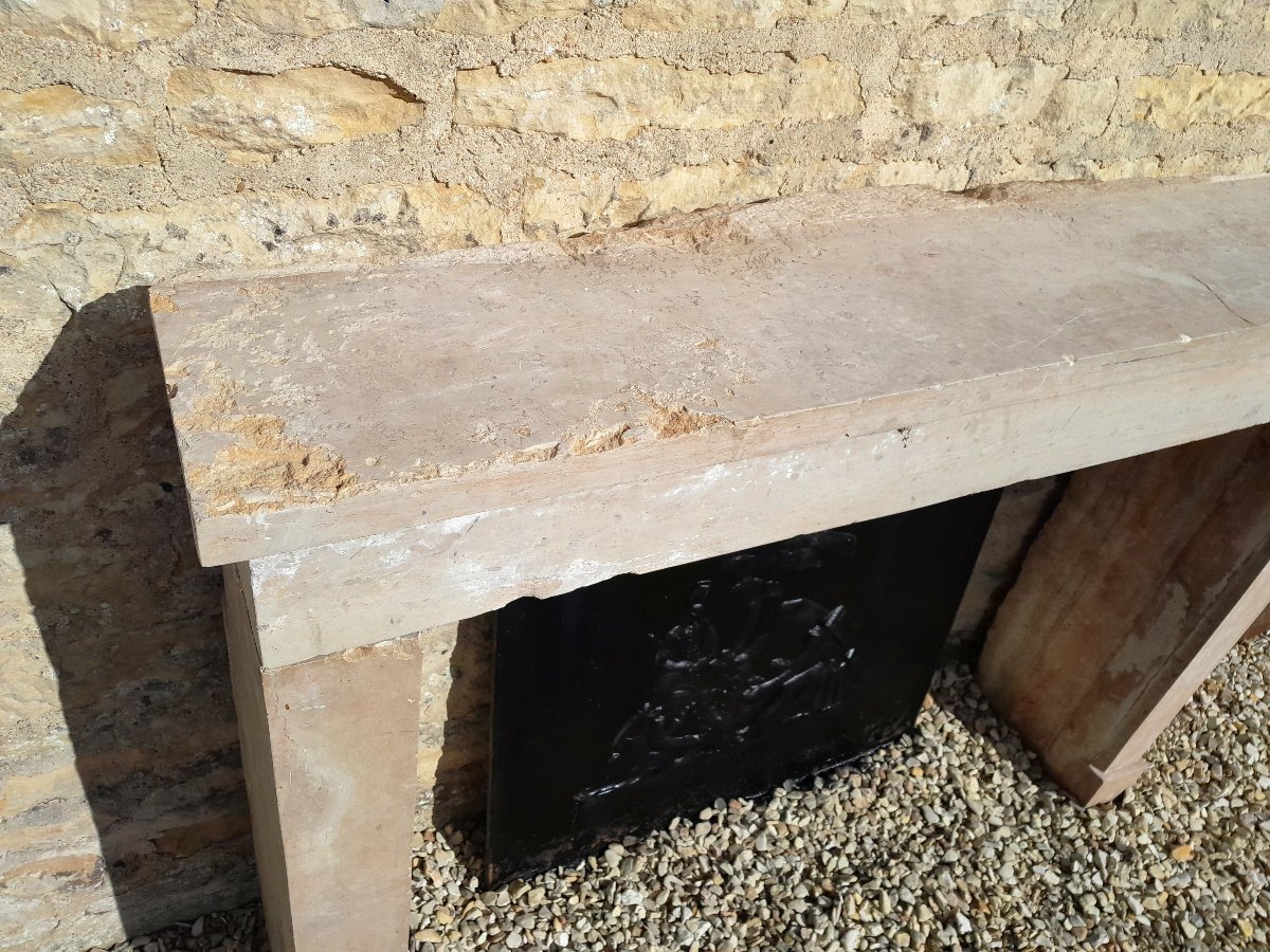 1800 Mantel In Burgundy Stone-photo-4